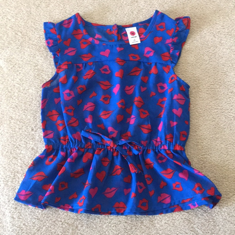 Royal blue sleeveless top for girl
